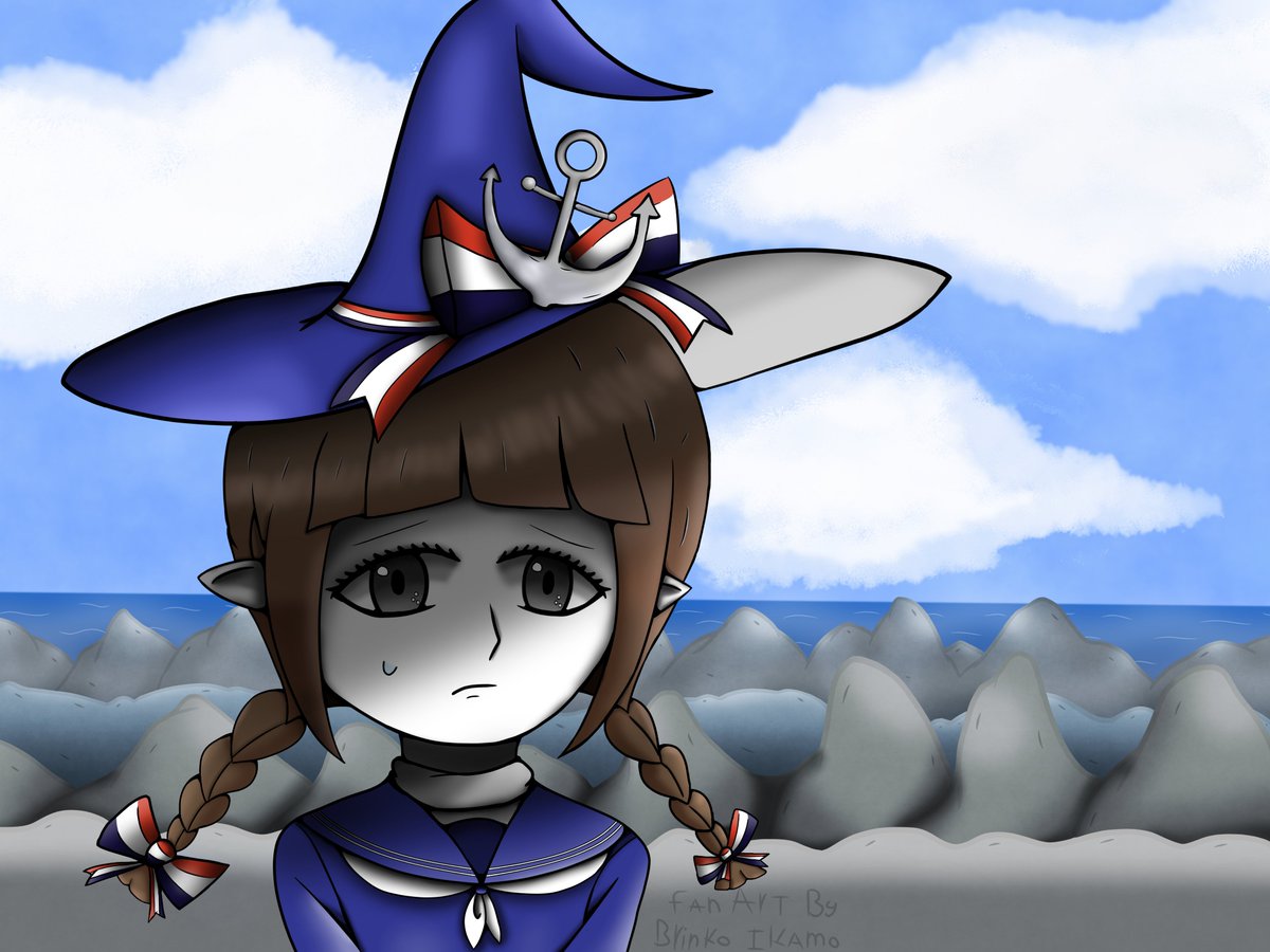 The_Moon_Rock's tweet photo. Another Fan Art Of An Rpg Game
Wadanohara Fan Art ! (Sketch ver.) was made in 2020 and (Degital Ver.) was made in 2023
#witch #wadanohara #sad #female #two_braids_hairstyle #rpg_game #anchor #witch_hat #background #rocks #clouds #art #degital_art #sketch_art https://t.co/pc26V5rxos