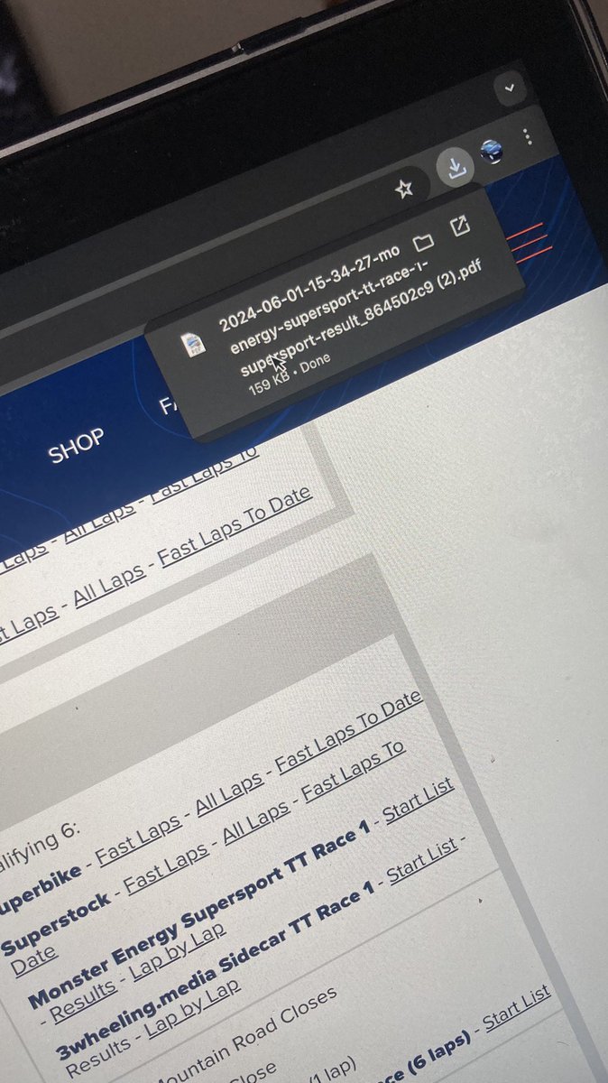 IOM_TMVinyl's tweet photo. @ttracesofficial as we know you don’t like the Sidecars, but please amend your website to show their results and not the Supersport results 🤦🏽‍♀️ https://t.co/o6IeN1oK6l