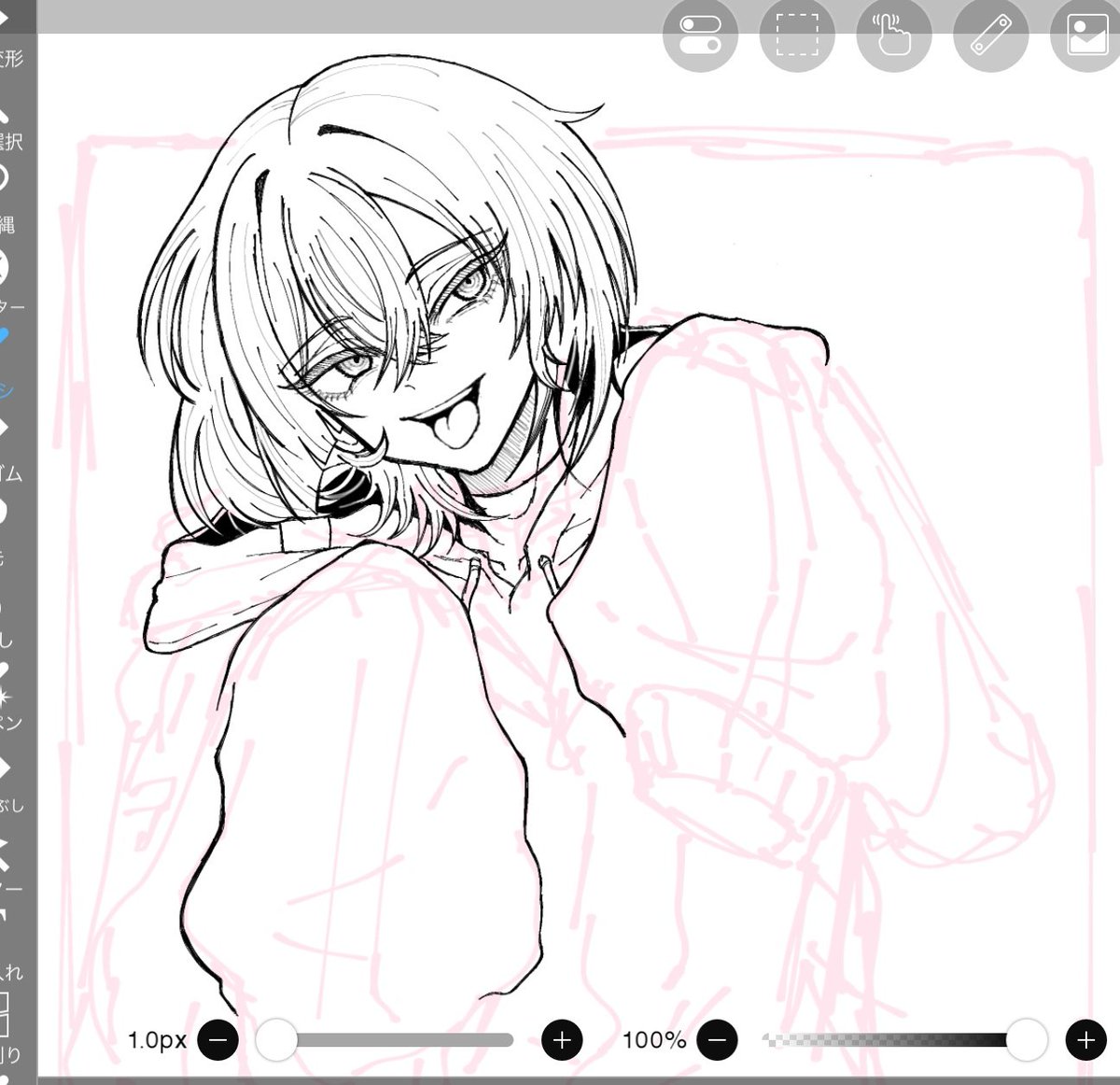 仕事の合間にたいけいくん描いてた久しぶりにエロい目で見れないけど好きなキャラって感じや(定期的にそういうキャラを好きになる) 