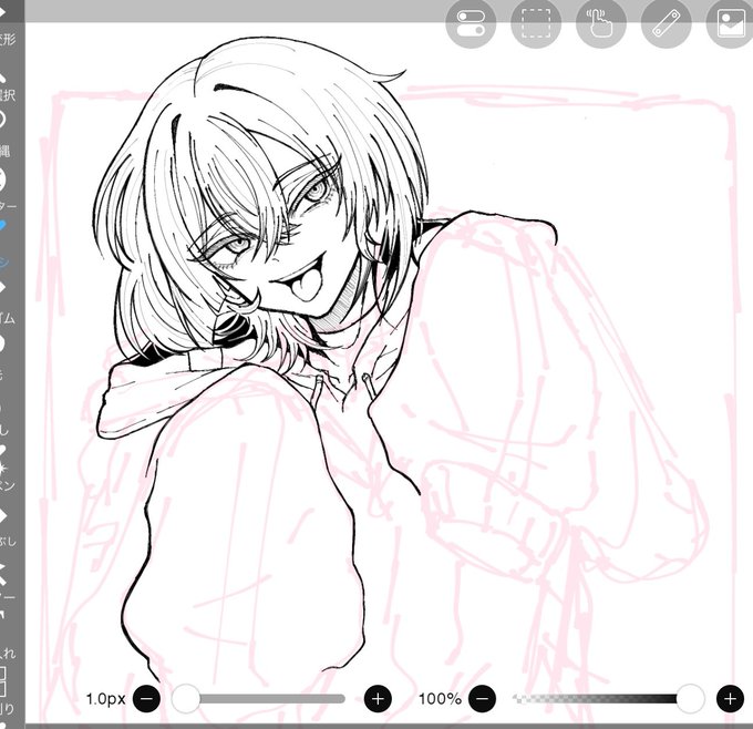 仕事の合間にたいけいくん描いてた久しぶりにエロい目で見れないけど好きなキャラって感じや(定期的にそういうキャラを好きになる) 