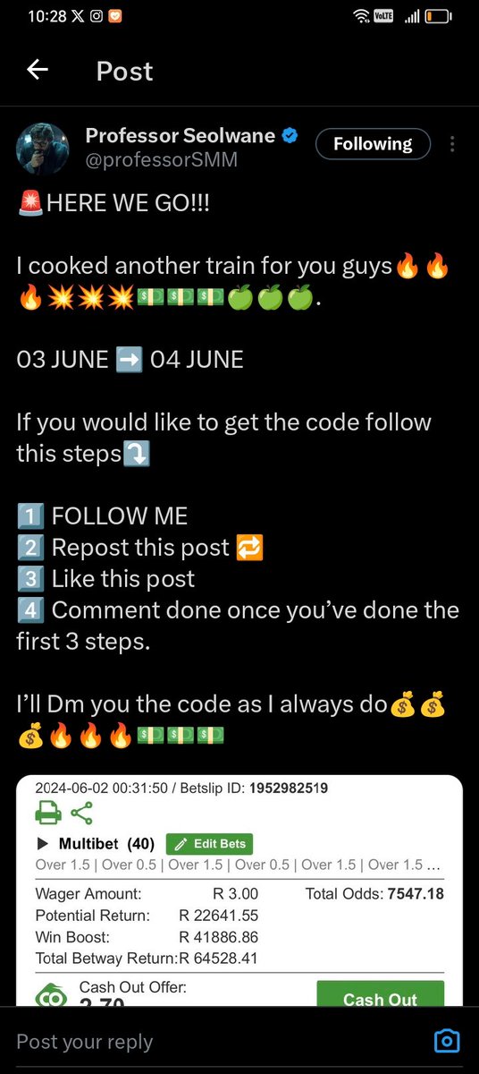 wezley_world's tweet photo. @professorSMM Done ✅ https://t.co/U6lymC0zXG