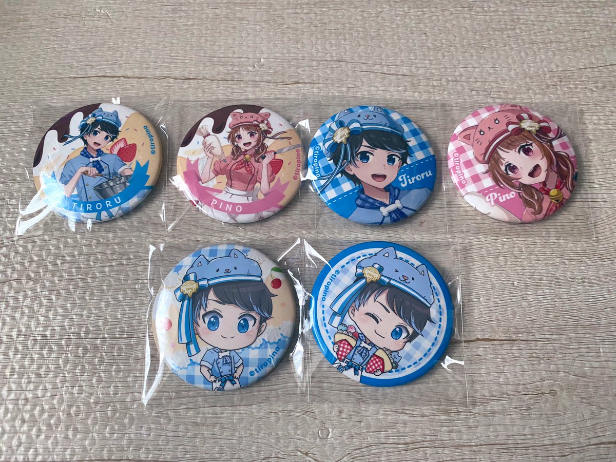 やっぱり缶バッジ8個買えば良かったなー😭 ぴのさんのちびキャラ0で