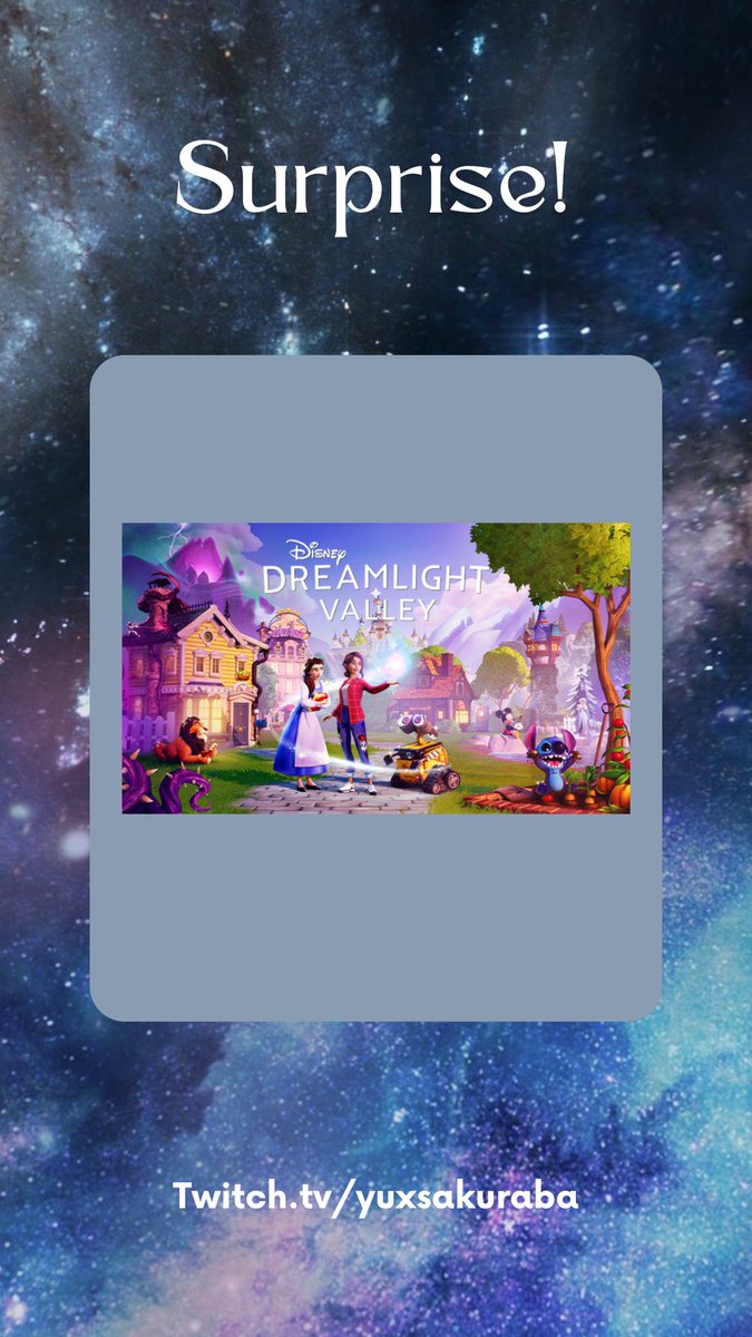 YuxSakuraba's tweet photo. Ce matin on part en live sur Disney Dreamlight valley et après on recommence une partie sur Genshin Impact 

https://t.co/xNd1rWjQi9 https://t.co/SsYBIyIVF4