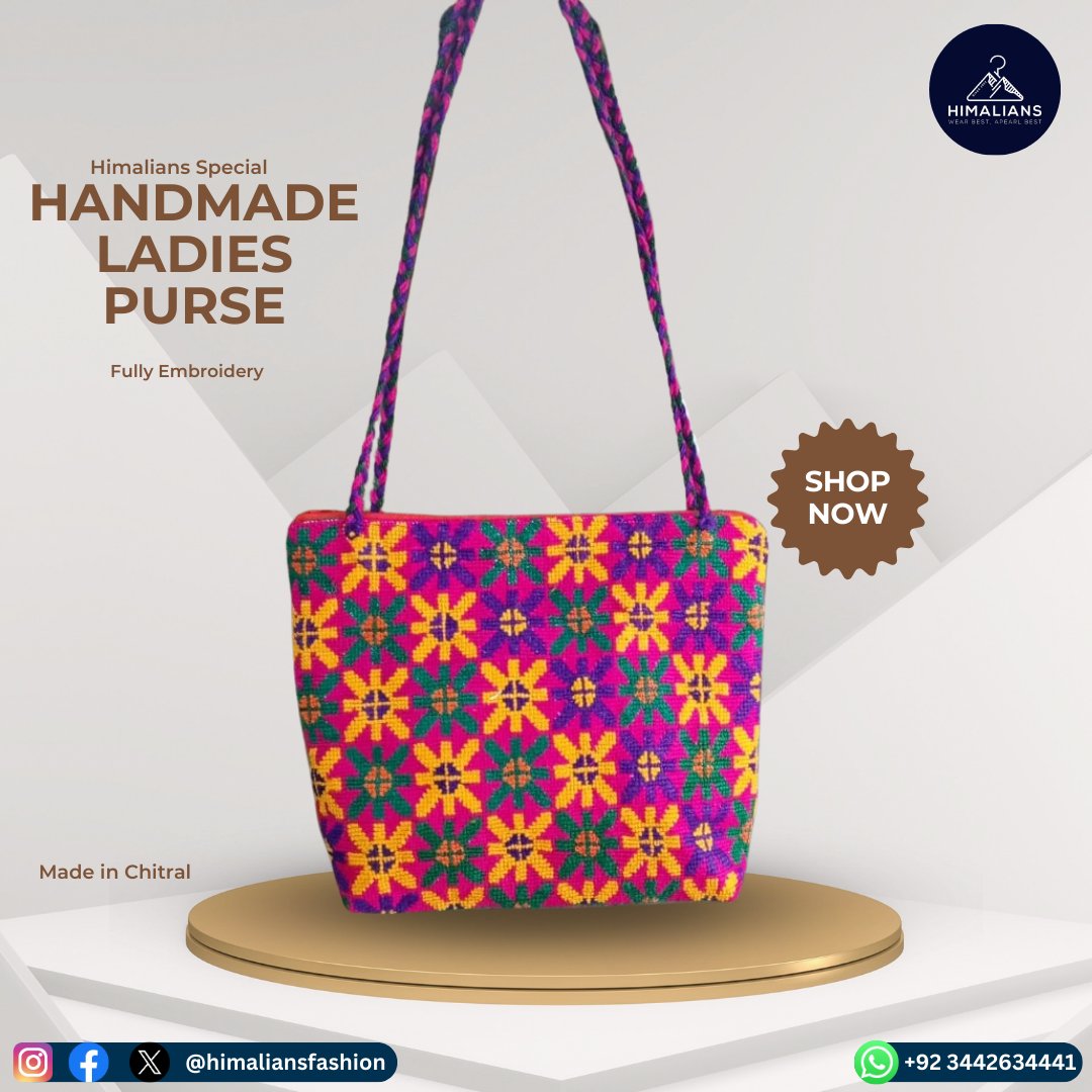 Himalians_'s tweet photo. Unleash your inner fashionista with our Chitrali Cultural Handmade Hand Embroidery Ladies Purse! Handcrafted to perfection, this purse is a must-have for those who appreciate artistry and culture. Get yours now! 💫 
Buy Now:  https://t.co/tALKL01gOG
#Purse2024 #Newfashion2024 https://t.co/fcIej6kzm2