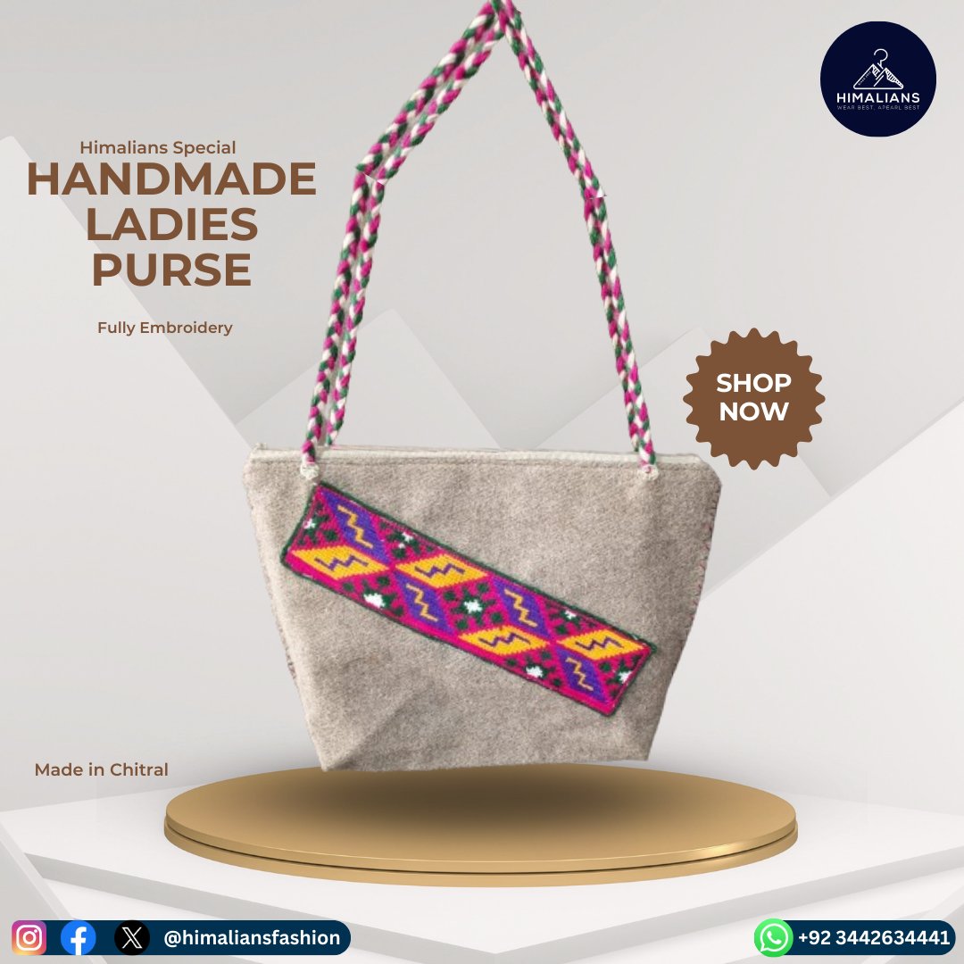 Himalians_'s tweet photo. Unleash your inner fashionista with our Chitrali Cultural Handmade Hand Embroidery Ladies Purse! Handcrafted to perfection, this purse is a must-have for those who appreciate artistry and culture. Get yours now! 💫 
Buy Now:  https://t.co/tALKL01gOG
#Purse2024 #Newfashion2024 https://t.co/fcIej6kzm2