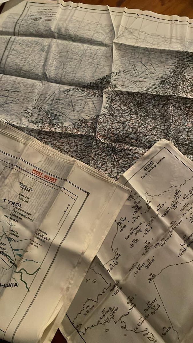 Really excited to soon be offering a selection of original WWII silk escape maps for sale #WWII #escapemaps #militaria #forsale #DDay #jourj #SOE <a href="/Warwalks/">Steve Carter 🗡️</a>