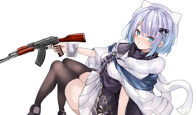 今回両サイドのイラストを担当させて頂きました!すみれちゃんの髪や雰囲気の透明感を出しつつライフルという重いカラーリングでも違和感ないように描き下ろしました!是非現地で見て欲しいですご依頼ありがとうございました!施工おめでとうございます 
