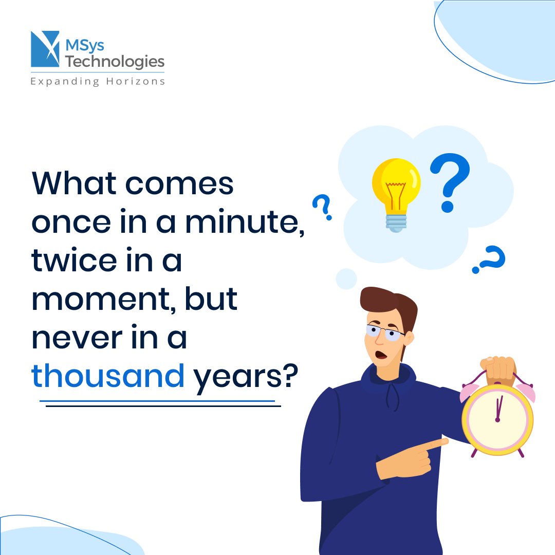 AziroTech's tweet image. Put on your thinking cap! 

Can you solve this easy riddle? Leave your answer in the comments below! 🧩

#RiddleMeThis #BrainTeaser #SolveOSnippets #RiddleRoundup #SolvethePuzzle