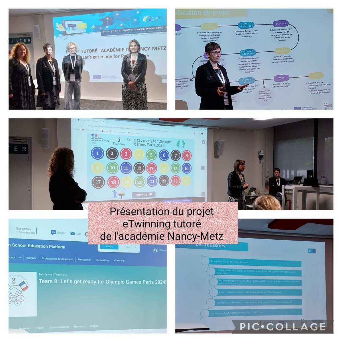 Présentation du projet académique tutoré <a href="/acnancymetz/">Académie de Nancy-Metz</a> à la conférence nationale #eTwinFR <a href="/eTwinningFrance/">eTwinning France</a> un dispositif de formation-action innovant, 24 classes françaises et européennes qui collaborent autour des jeux olympiques👏👏👏<a href="/AdelineSaverna/">Adeline Saverna</a> <a href="/LoLanglois/">Laurence Langlois</a> <a href="/reseau_canope/">Réseau Canopé</a>