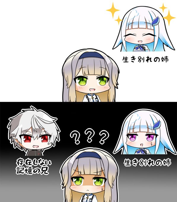 どっちも血の繋がり無い
#栞葉書 