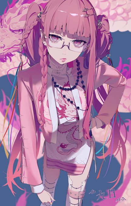 「hair ornament pink hair」 illustration images(Latest)