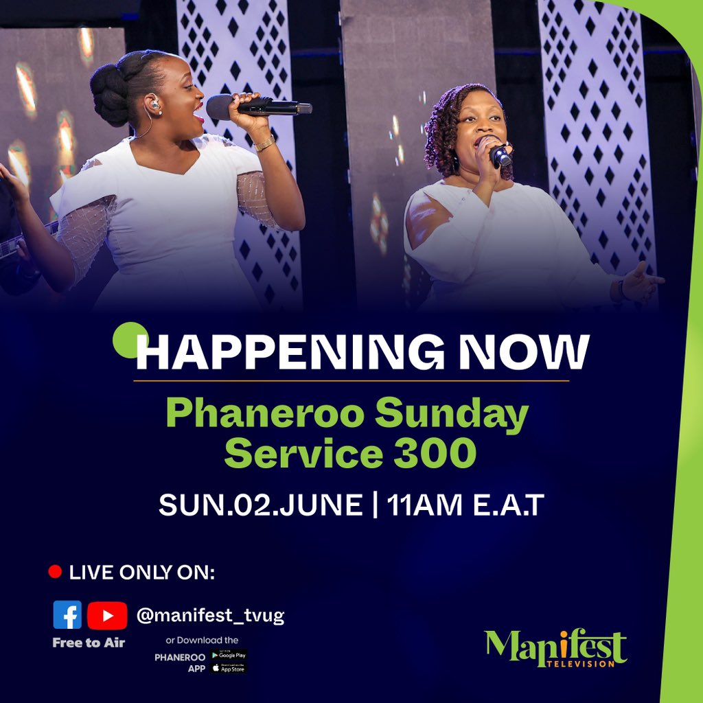 The Lord is good. Let’s rejoice and give thanks You’re welcome to join us for #PhanerooSundayService live on Manifest Television, NOW #ManifestTV ~ Christ Revealed