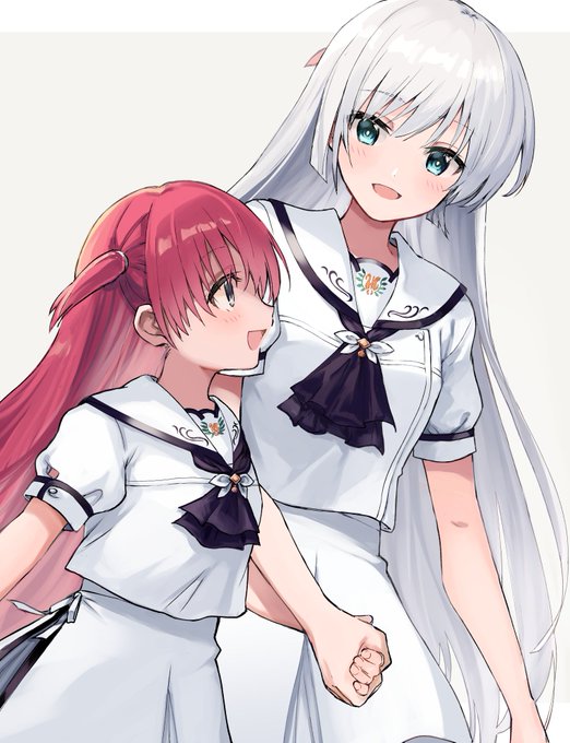 「2girls school uniform」 illustration images(Latest)