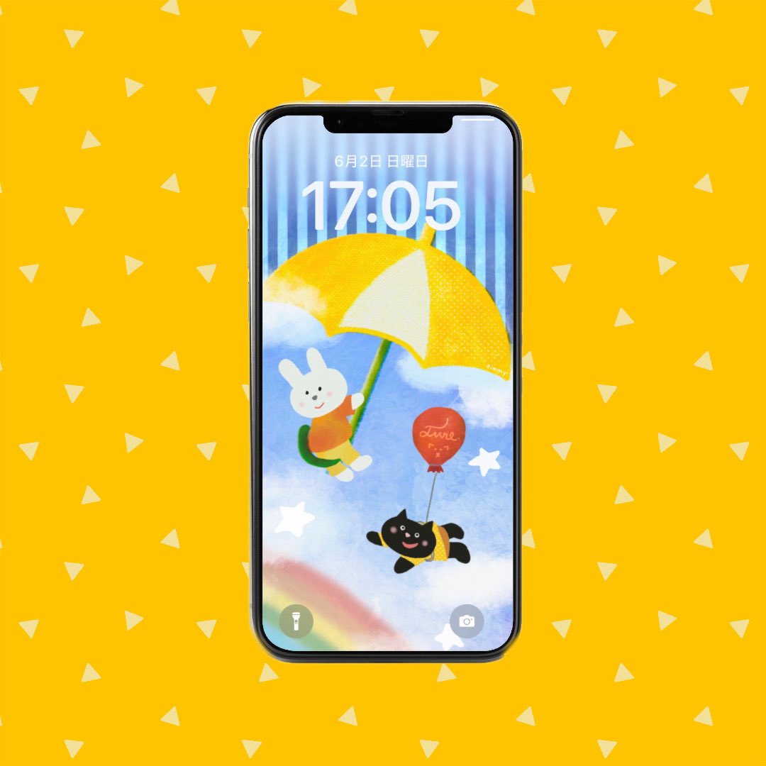 eimmy83's tweet photo. 6月は傘でお空をパトロール⛱️☁️🩵
雨から晴れへhappyパトロール🌈

🐰＜あっ！虹だー🌈
 
ぜひ使ってね！

#art #artwork #illustration  #まいにちeimmy #らくがき #らくがき日記 #イラスト #イラストレーター #壁紙無料配布 #Illustrator #eimmy #壁紙 #rainbow #🌈 #虹 #梅雨 https://t.co/5elDBJDL0n