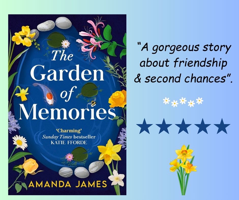 ⭐️⭐️⭐️⭐️⭐️'A beautiful story about new beginnings, the warmth of friendship, the healing and energising powers of nature - one I certainly will never forget! Coming in 19 days! 😍❤️❤️😀 👉amzn.to/3GIEtXB #cornwall #GardeningX #friendship #sunday #booksworthreading