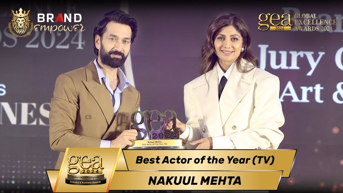 📹 • "Nakuul Mehta wins GEA 2024 | Global Excellence Awards 2024" | Brand Empower

▶️youtu.be/15QDwgmd6Cs?si…

| #NakuulMehta #GEA2024 |