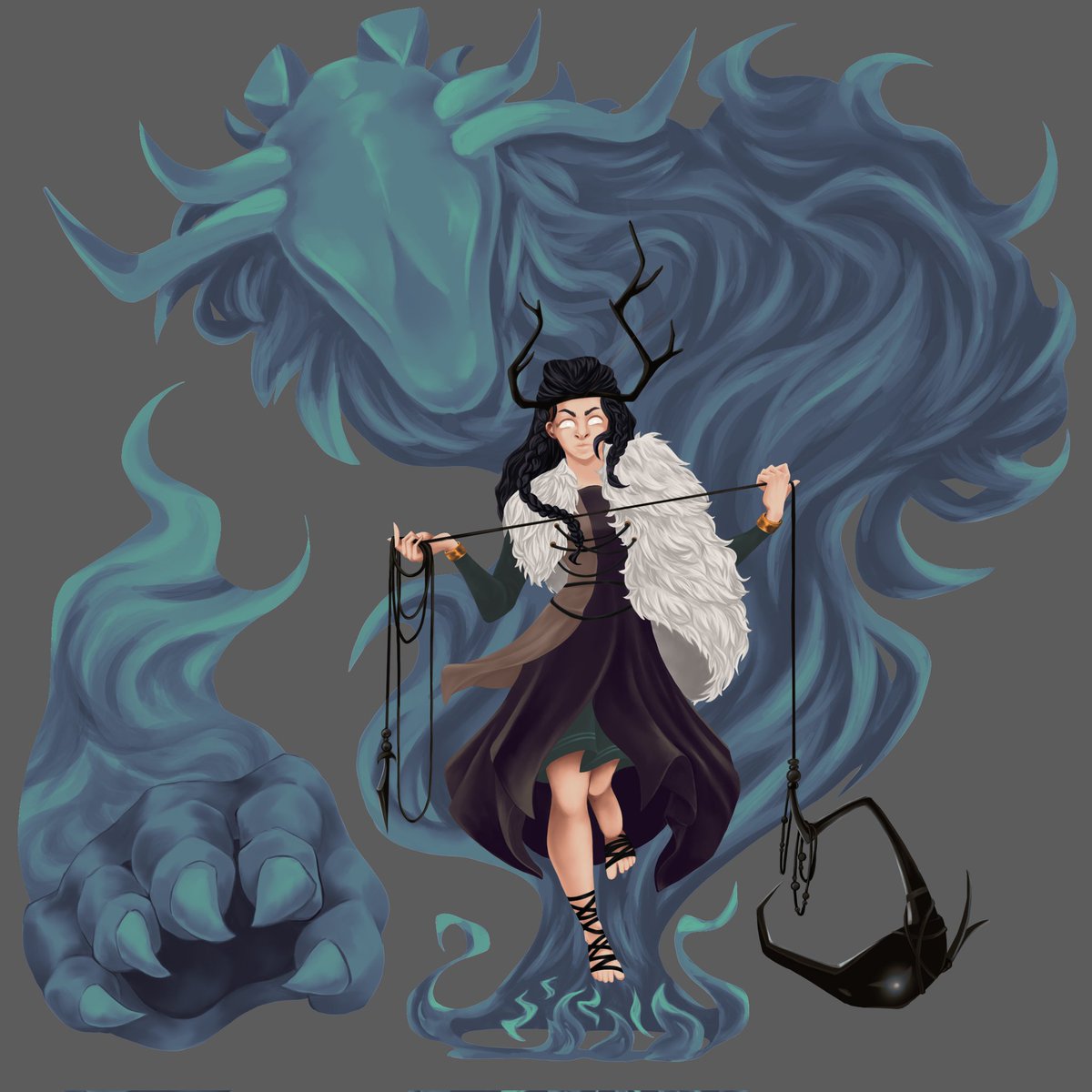 AndraArts's tweet photo. Nordic shaman.

This was one of the tests I had to do in the job interviews for a  character concept artist. As for the prompt, a shaman summons a guardian spirit.

#characterart #characterdesign #conceptart #shaman #process https://t.co/1gQNhCGcvy