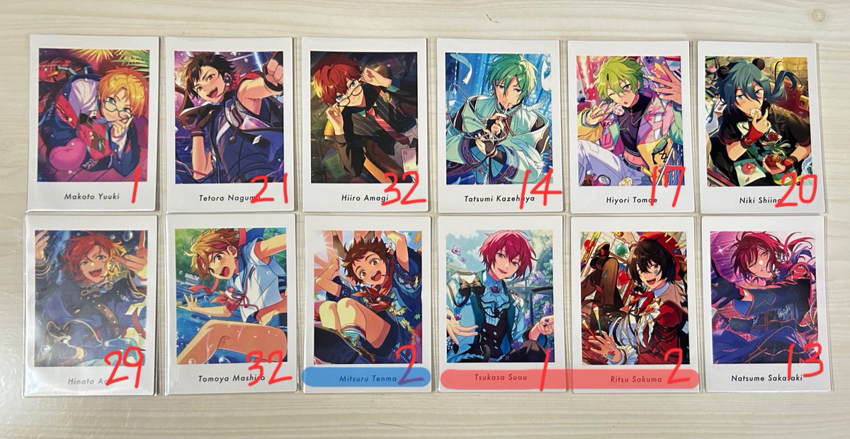 shion_2514's tweet photo. 【譲渡】あんスタ ぱしゃっつ vol.4 Action

譲)真 鉄虎 一彩 巽 日和 ニキ ひなた 友也 光 司 凛月 夏目

求)90/枚＋送料

↓↓ https://t.co/8sYa1pTzk9