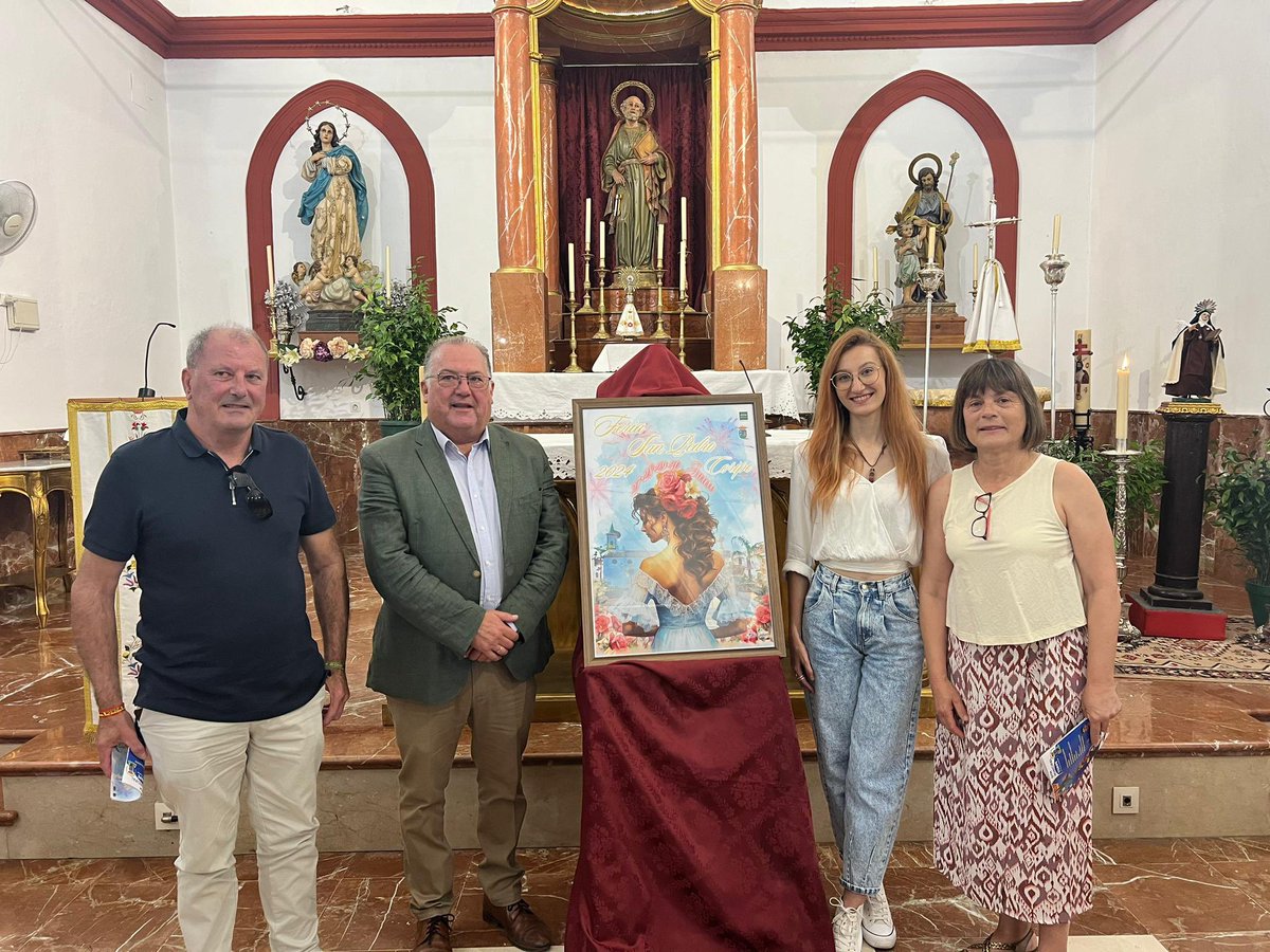AytoCoripe's tweet photo. Anoche se presentó el cartel y el programa de nuestra Feria de San Pedro 2024 💃🏽
Desde queremos dar las gracias y la enhorabuena a Dña. Rocío Suárez por la creación y elaboración de este precioso cartel 🫶🏼
#FeriaSanPedro #feriacoripe2024 #tradiciones #junio2024 #coripe https://t.co/A6zRdxB3jy