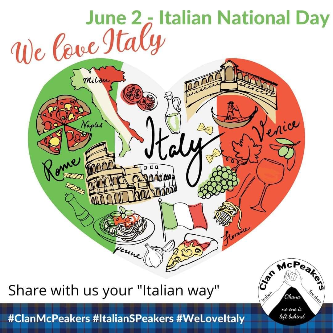 ClanMcPeakers's tweet photo. #WeLoveItaly #ItalianWay🇮🇹
June 2nd is National Day in Italy and us Italians celebrate our country.🎉
Please, share with us your “Italian way”!😘 
#ClanMcPeakers #ItalianSPeakers💚🤍❤️
#MPC2024 #MyPeakChallenge
@MyPeakChallenge
@SamHeughan
@RealAlexNorouzi
@fitmooney
@CoachValbo https://t.co/LJgT17tQ7X