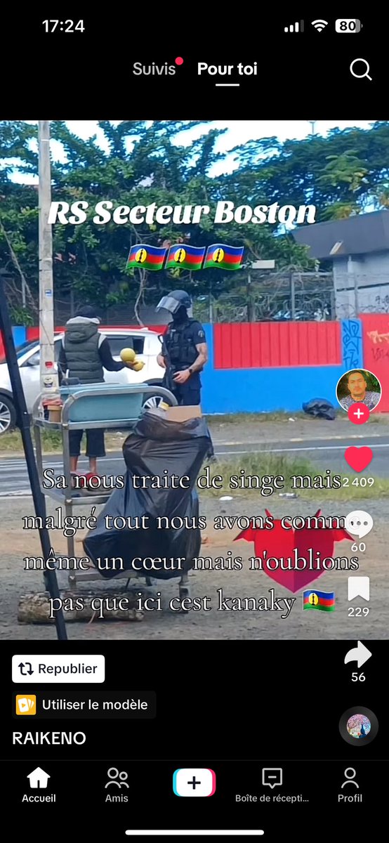 LyskaSio's tweet photo. Voilà également ce que les médias ne disent pas. RS, décrit comme une zone chaud de la banlieue de Nouméa, il y a une grande humanité en Kanaky 
#kanakylibre https://t.co/et8irsCS6K