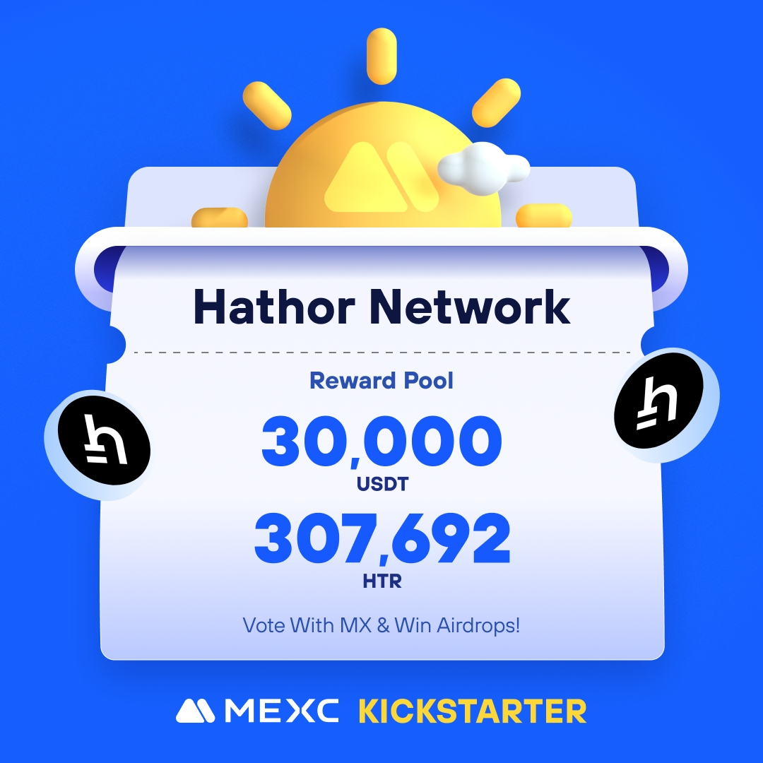 .@HathorNetwork, a user-friendly blockchain platform that provides an intuitive and efficient way to build and deploy applications, is coming to #MEXCKickstarter 🚀

🗳Vote with $MX to share massive airdrops
📈 $HTR/USDT Trading: 2024-06-03 13:00 (UTC)

Details: