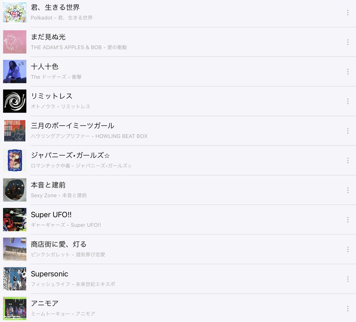 em_int's tweet photo. 昨日会場で流していたBGMです!

解散したバンドからアイドルまで色んな曲をかけさせて頂きました!

懐かしいと思った曲もあったのでは…?

BGMも悩んで作ったので､よかったらYouTubeなどでも聴いてみてください! https://t.co/2qmOD4vR7L