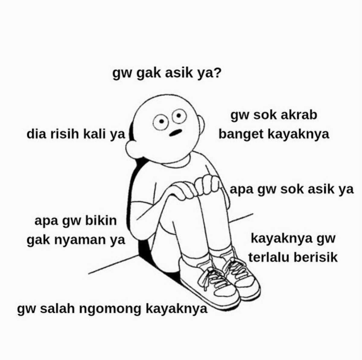 aku waktu tiba-tiba didiemin pas abis ngobrol :