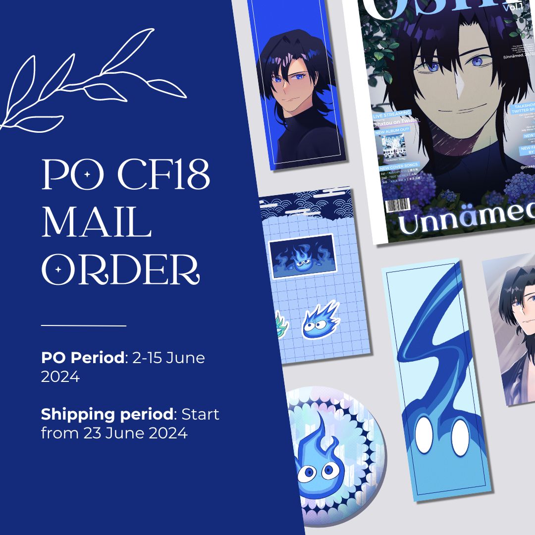 Maaaaarchyy's tweet photo. [Likes and RTs are highly appreciated! 💙🤍] 

Pre order via Mail Order is now open (🇮🇩 Local only) 

🤍PO Period: 2 - 15 June 2024
💙 Shipping from Depok via TIKI: start from 23 June 2024
🤍Fandom: Unnämed/U-san
💙Link in thread! 

#cf18 #postcomifuro18 #mailordercf18 https://t.co/Kg9i1Dav3s