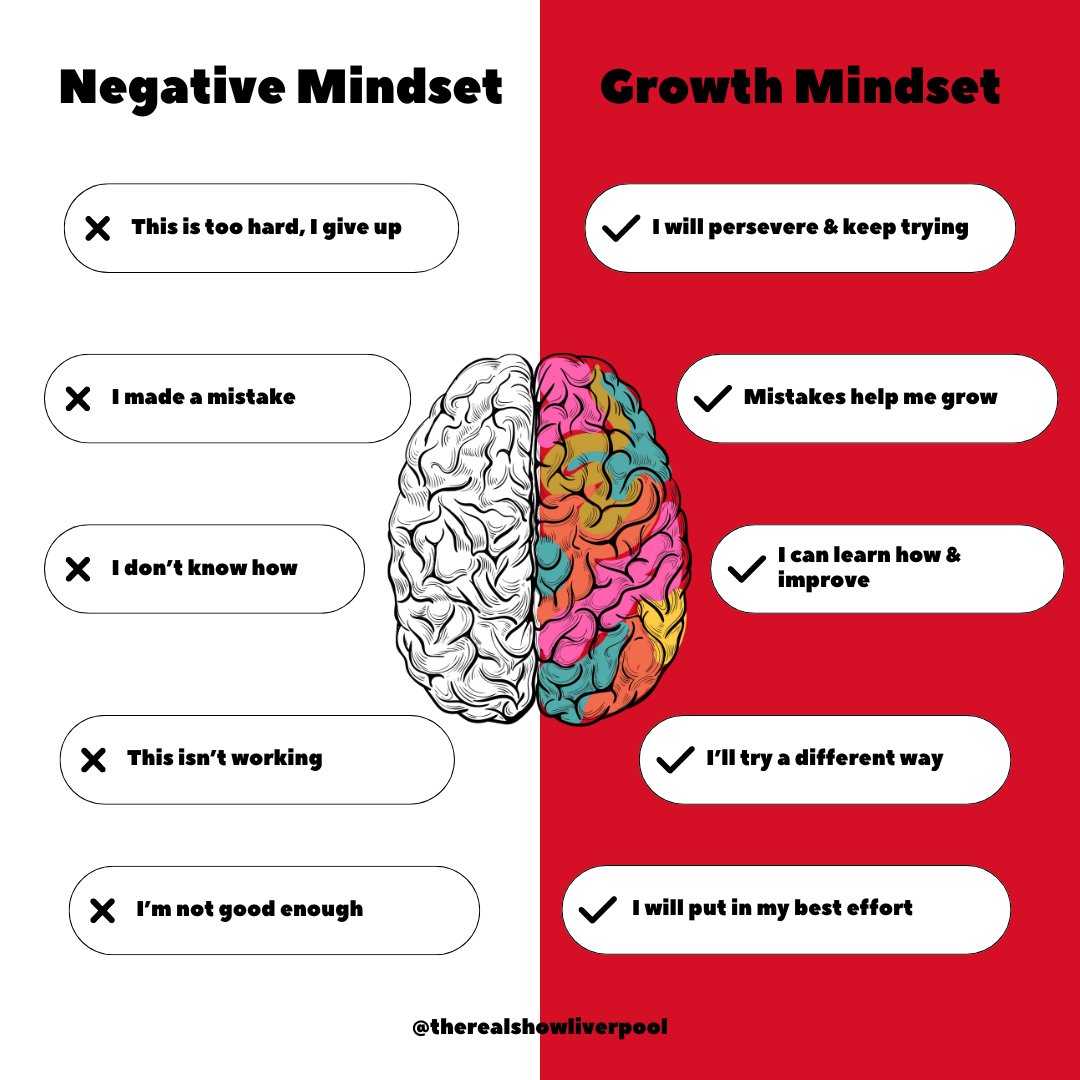 TheRealShowLiv's tweet photo. Embrace the Growth Mindset! 🌟  The path to success isn't always a straight line, but with a growth mindset, every challenge becomes an opportunity to learn and grow. 
Here’s how you can cultivate a growth mindset: https://t.co/qgJZJiMuaz