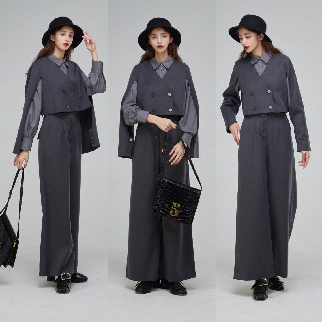 TNEWTIES-Blue & Gray】🌧️ 《今夜のスペシャルゲスト》Tops/Skirt