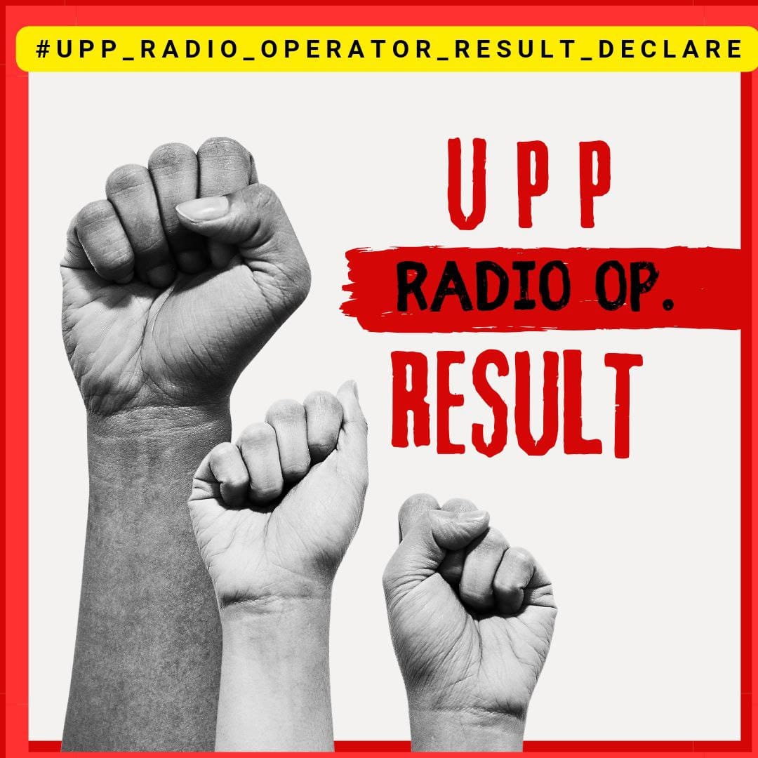 KULDEEPSURYAWA7's tweet photo. #UPPRadioOperatorResultDeclare
#UPPRadioHOResultDeclareWithoutBTech
@upprpb
@dgpup
@Uppolice
@Rajeevkrishna69
@myogioffice
@myogiadityanath
@CMOfficeUP https://t.co/rqP4gJUp4t