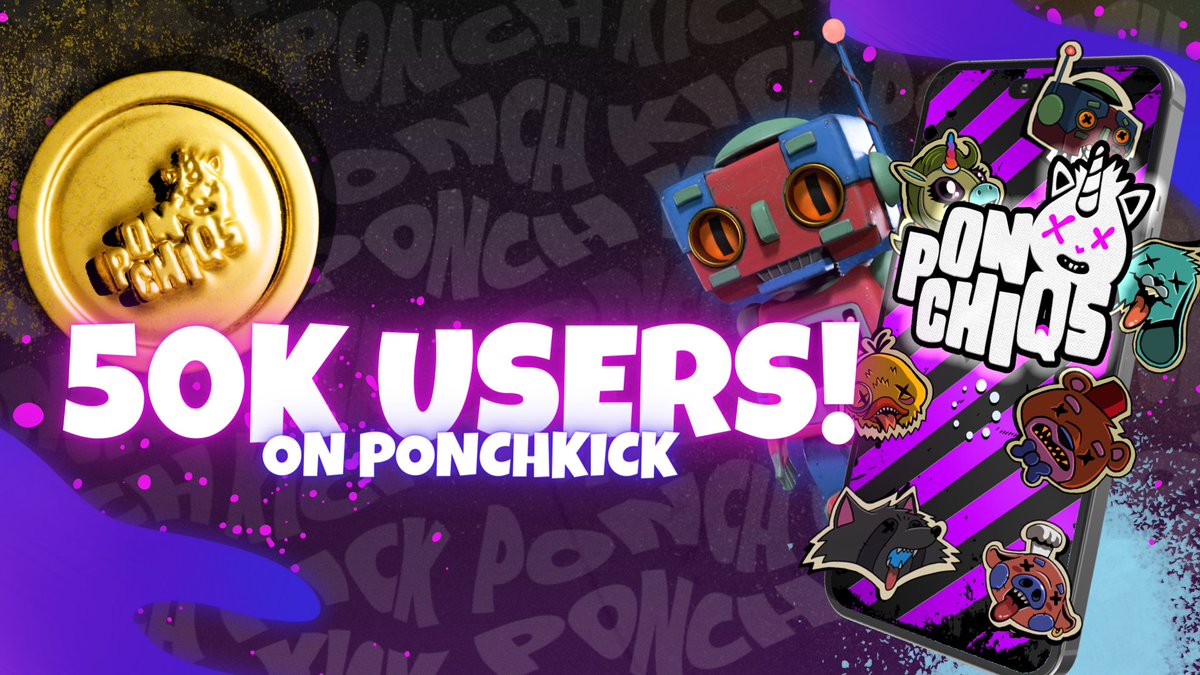 ponchiqs's tweet photo. ๐Weโve reached 50K users!๐
๐Keep tapping to earn $PONCH coins & climb the leaderboard: https://t.co/MQwWQxHFA9
๐Don't forget to share your referral links, more referral means more coins!
#Ponchiqs #PonchKick #TelegramGame #50KUsers $PONCH