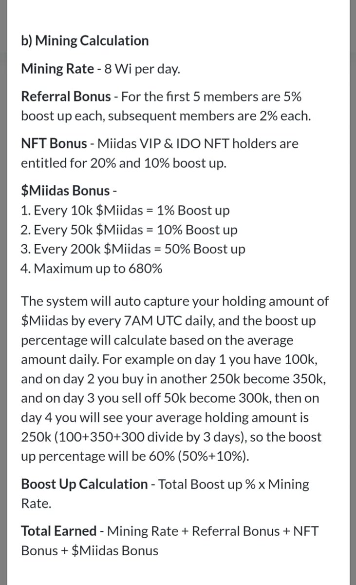 xiaoweichatter's tweet photo. #Wi Mining, Free Mining on NFT, How to Mine #Wi 
https://t.co/cHfgj1JmvX
https://t.co/o2b1ueGOix
Increase Mining Rates With Staking
https://t.co/HHDX8Seosy 
Or Holding $Miidas
For Business 
https://t.co/jk8Lh44RcG
#WiMining #Miidas #NFT #RWA #Crypto #CoreDAO #Coretoshis #Core https://t.co/WWZdjaA8xw