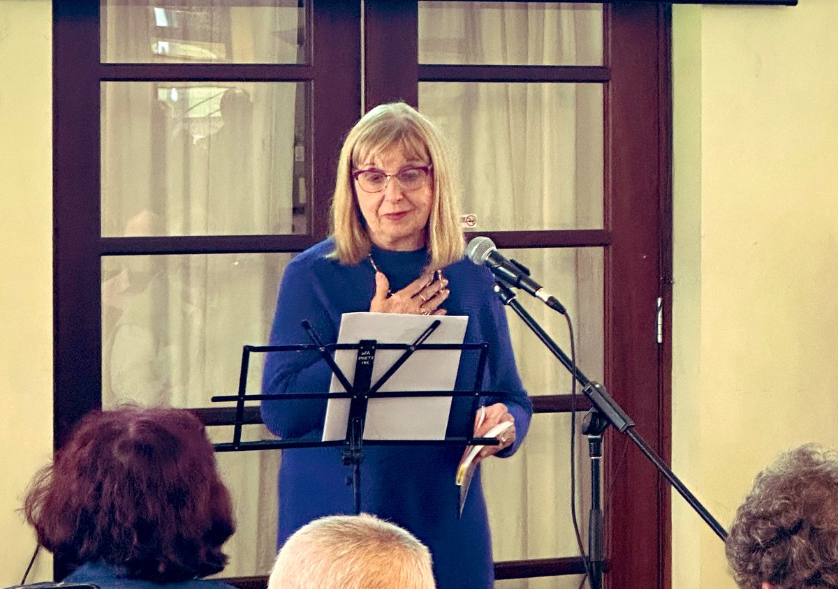 GemmaTognini's tweet photo. My wonderful Zia, Dr. Rita Tognini (PHD in linguistics) today launched her first anthology of poems at a packed event in Perf. An award winning writer, poet, a life long educator and the best Zia a gal could dream of. Im so proud of her and love her so very much. #InGamba #Zia https://t.co/deN8NyIcmg