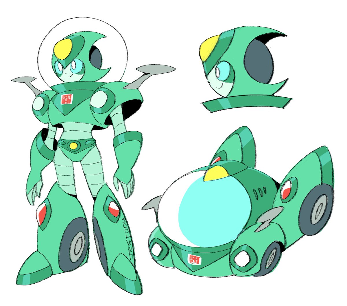 「Moonracer, but with new head and tweaked」|Jeetdohのイラスト