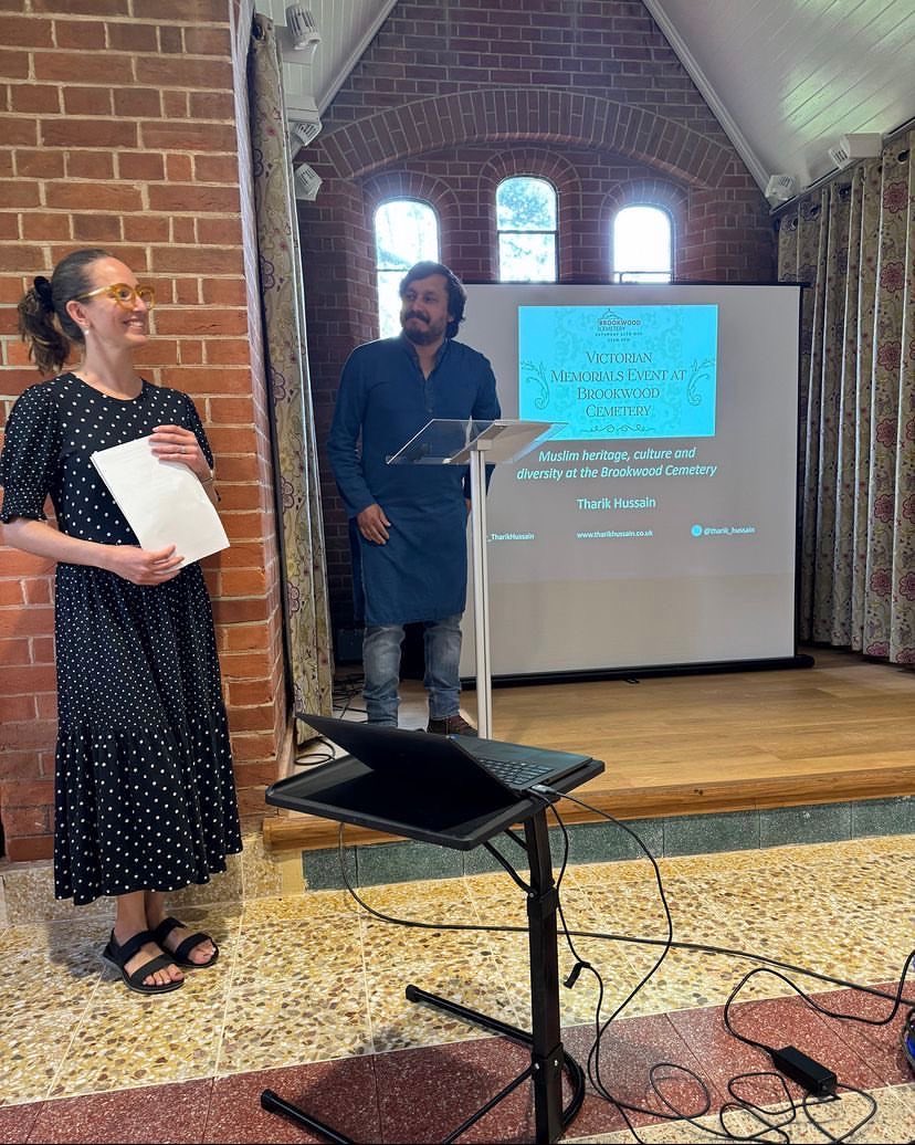 Dr Lucy Ella Rose (@lucyella13) on Twitter photo At our #VictorianMemorials event <a href="/BrookwoodCem/">Brookwood Cemetery</a> with <a href="/_TharikHussain/">Tharik Hussain</a> - Lonely Planet author and designer of wonderful Muslim heritage trails ✨ <a href="/SurreySLL/">Surrey Lit & Langs</a> #SAHN #culturallives At our #VictorianMemorials event <a href="/BrookwoodCem/">Brookwood Cemetery</a> with <a href="/_TharikHussain/">Tharik Hussain</a> - Lonely Planet author and designer of wonderful Muslim heritage trails ✨ <a href="/SurreySLL/">Surrey Lit & Langs</a> #SAHN #culturallives