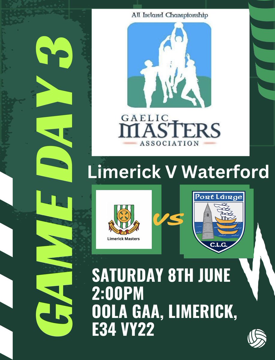Limerick Gaelic Masters (@limerickgaelic) on Twitter photo Round 3 of the championship sees the team take its first home fixture . We’d love your support <a href="/OolaGAA/">Oola GAA/LGFA</a> on Saturday . Bring the family @Matt <a href="/LOLIDDY2489/">Luke Liddy</a> <a href="/LimerickCLG/">Limerick GAA</a> <a href="/LimerickFanPage/">Cuimhnigh ar Luimneach : Limerick Supporters Group</a> <a href="/LimkLeaderSport/">Limerick Leader Sport / Limerick Live Sport</a> Round 3 of the championship sees the team take its first home fixture . We’d love your support <a href="/OolaGAA/">Oola GAA/LGFA</a> on Saturday . Bring the family @Matt <a href="/LOLIDDY2489/">Luke Liddy</a> <a href="/LimerickCLG/">Limerick GAA</a> <a href="/LimerickFanPage/">Cuimhnigh ar Luimneach : Limerick Supporters Group</a> <a href="/LimkLeaderSport/">Limerick Leader Sport / Limerick Live Sport</a>