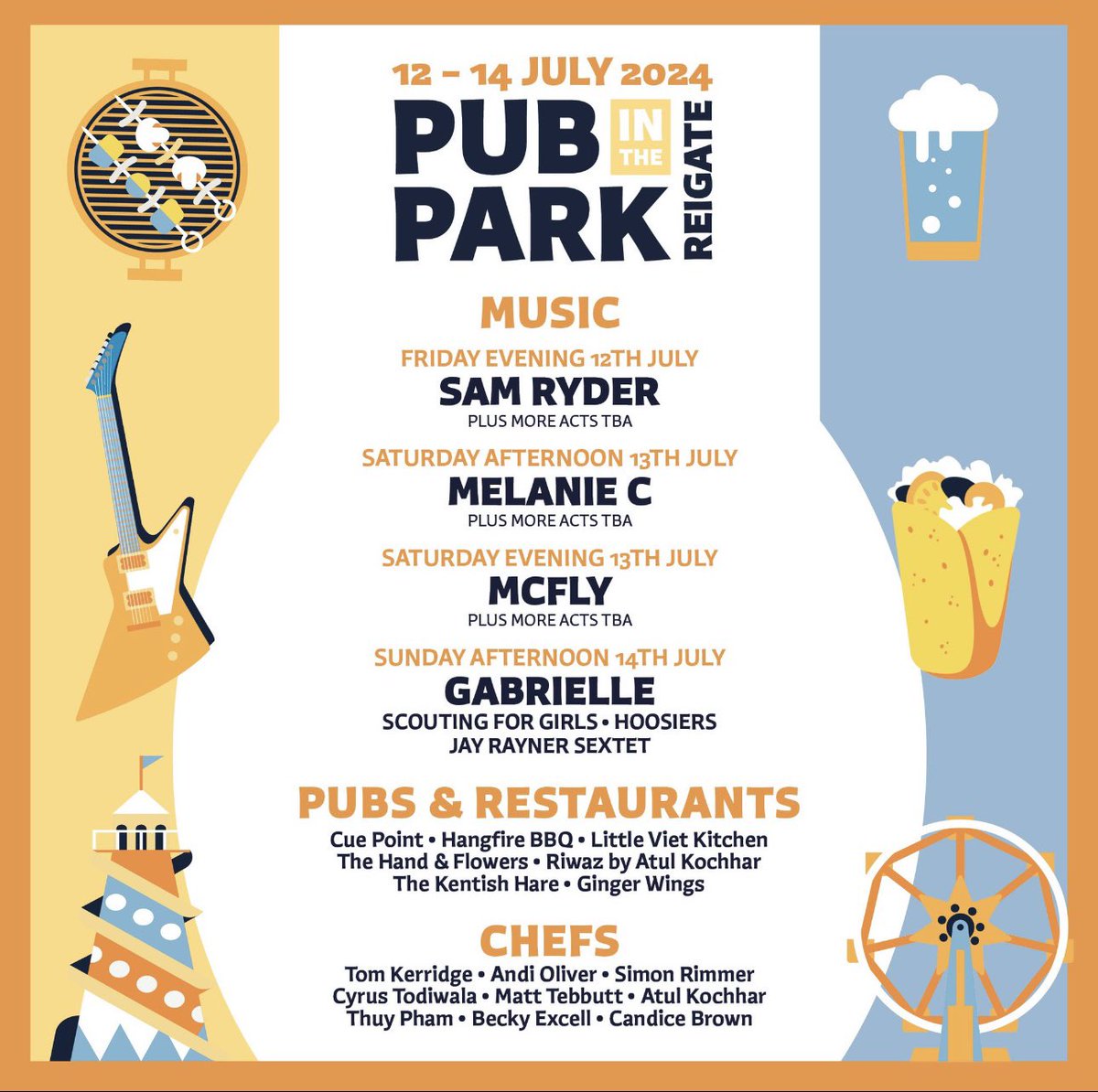 nadean_moses's tweet photo. I had so much fun last year @Pubinthepark_  #Reigate this year 2024 it’s on from the 12-14 July 2024 
Love #greenspaces #pubs &amp; #restaurants
#chef #music #outsidespace @reigatebanstead https://t.co/CN7Ia4cQLl