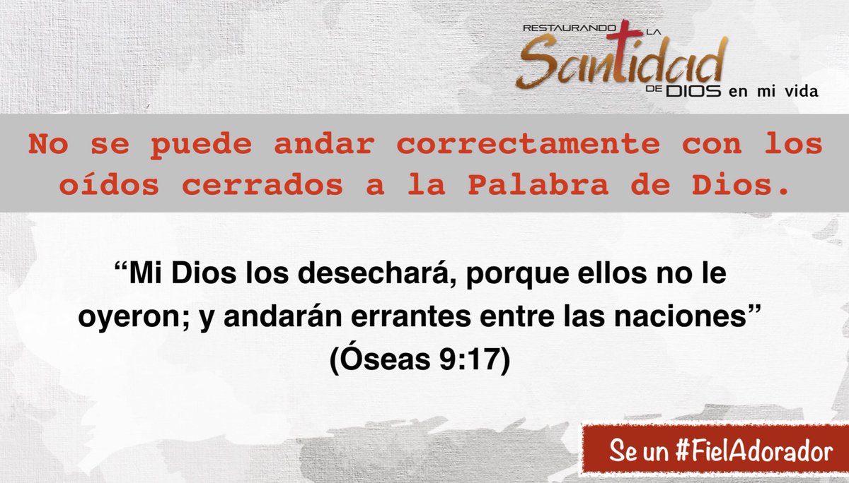 #RPSP | Óseas 9

DIFERENCIA MARCADA:

✦ El pueblo fue liberado para tener paz.
✦ Pero, volvieron a la ‘esclavitud’ por causa de su rebeldía.
✦ Comían con gozo, ahora con inmundicia. 3

“No regreses por el camino de donde saliste”

<a href="/AdventistaAPSur/">Adventistas APSur</a>
<a href="/AdventistasUPS/">Adventistas Perú - UPS</a>