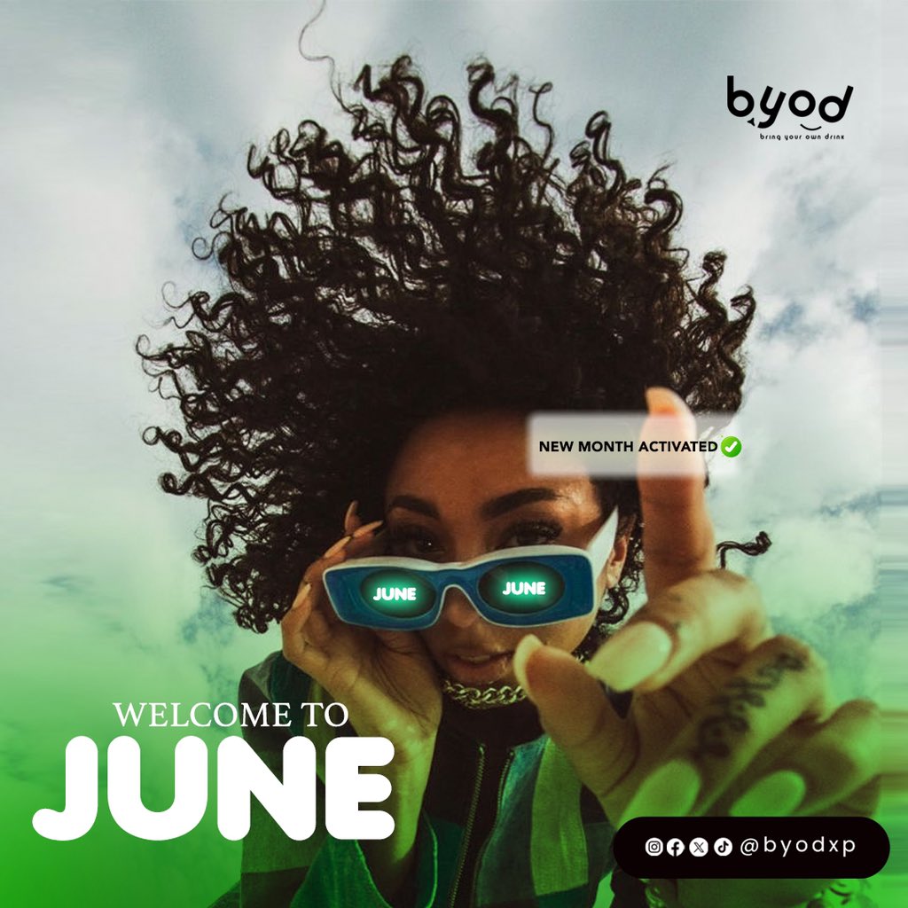 Happy New Month | Welcome to June. 💚🖤