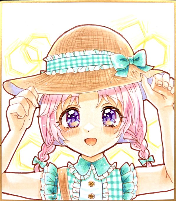 「帽子 ピンク髪」のTwitter画像/イラスト(新着)