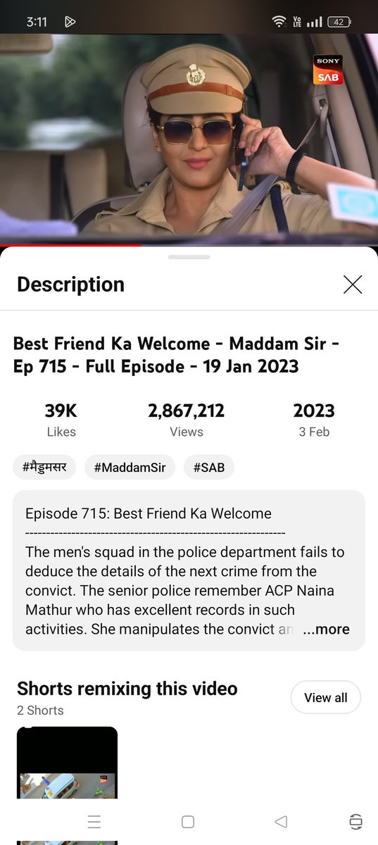 majumder_arya's tweet photo. Someone said Shilpa Shinde 's cameo is the biggest cameo in #MaddamSir ! Dhundne nikla tha magnifying glass se..trust me biggest wala toh choro Mira cameo ka 1% bhi aas paas kuch nahi mila 😂
#PankhuriAwasthy https://t.co/sx8ZJ4v3nu