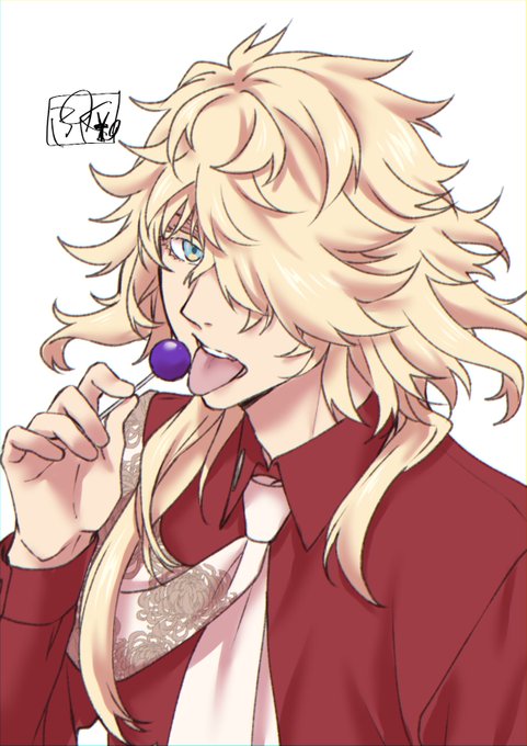 「blonde hair lollipop」 illustration images(Latest)