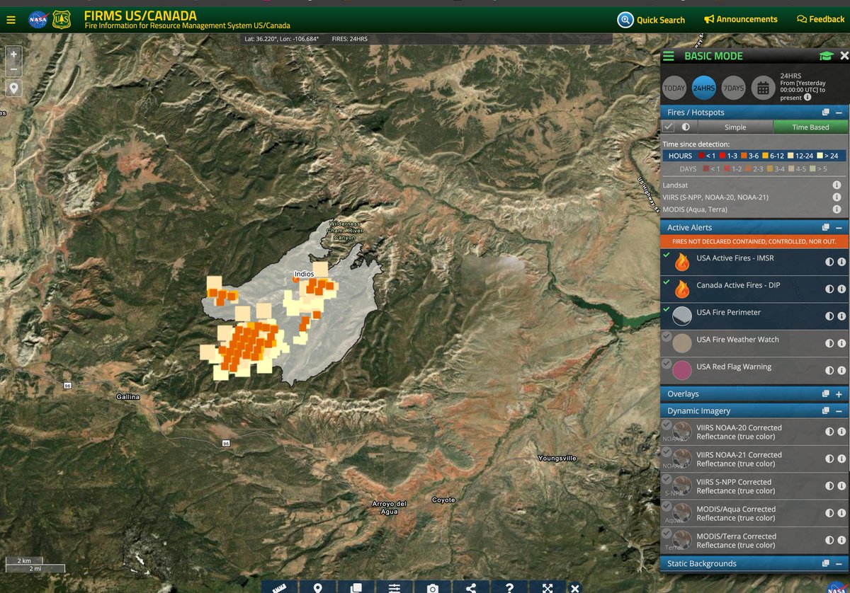 Bewickwren's tweet photo. NASA FIRMS map for 2 June 2024 
#IndiosFire 
#NMFire
🔥🔥🔥

https://t.co/YK54WVGlZ1 https://t.co/6BBr8aA0v2