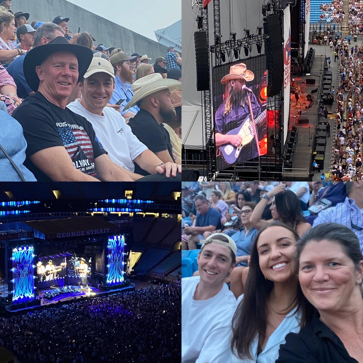 Another bucket item ticked!! In Charlotte for ⁦<a href="/ChrisStapleton/">Chris Stapleton</a>⁩ &amp; ⁦<a href="/GeorgeStrait/">George Strait</a>⁩ concert. Loved it 🤠🇺🇸🎶