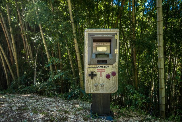 3CC0__'s tweet image. Abandoned Game Boy post box in the mountains of Shikoku, Kagawa - Japan