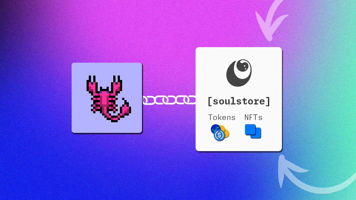 10,000 @AbandondedScorp NFTs just received a share of US$ 2000 in $EARLY tokens via soulstore. 

Soulstores are virtual accounts soul-bound to your NFTs. 

Check and create soulstores here:
Soulstore.app

More on soulstores 🔽
1/thread