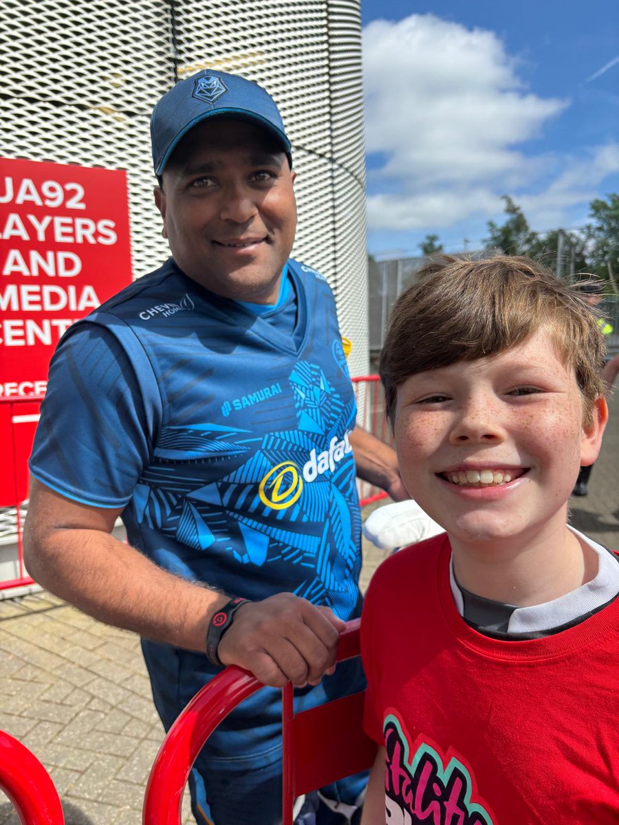 icclepepsi's tweet photo. Ben and his favourite player 🏏❤️ https://t.co/YBVuM7xlXT