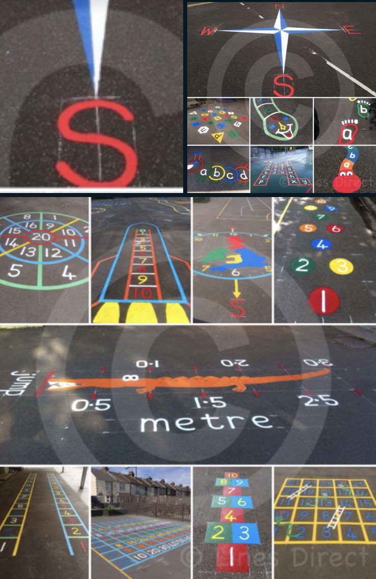 LinesDirect's tweet image. Have your Playground Markings ready for September #schools #academies #playgroundmarkings #linemarkings #brightplaygrpundsrfunplaygrounds #fun #educational